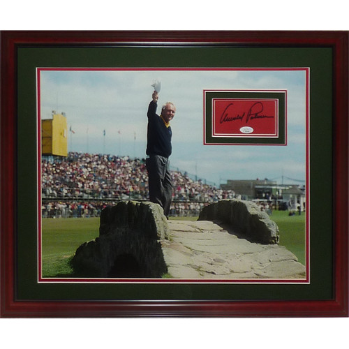 Arnold Palmer Autographed 1995 British Open At St Andrews Deluxe Framed 16x20 Ph