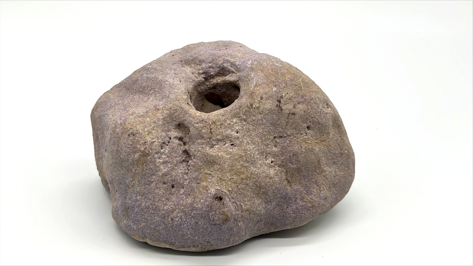 Large Natural Hag Stone Holey Adder Witch Stone Rock Specimen 5.5\