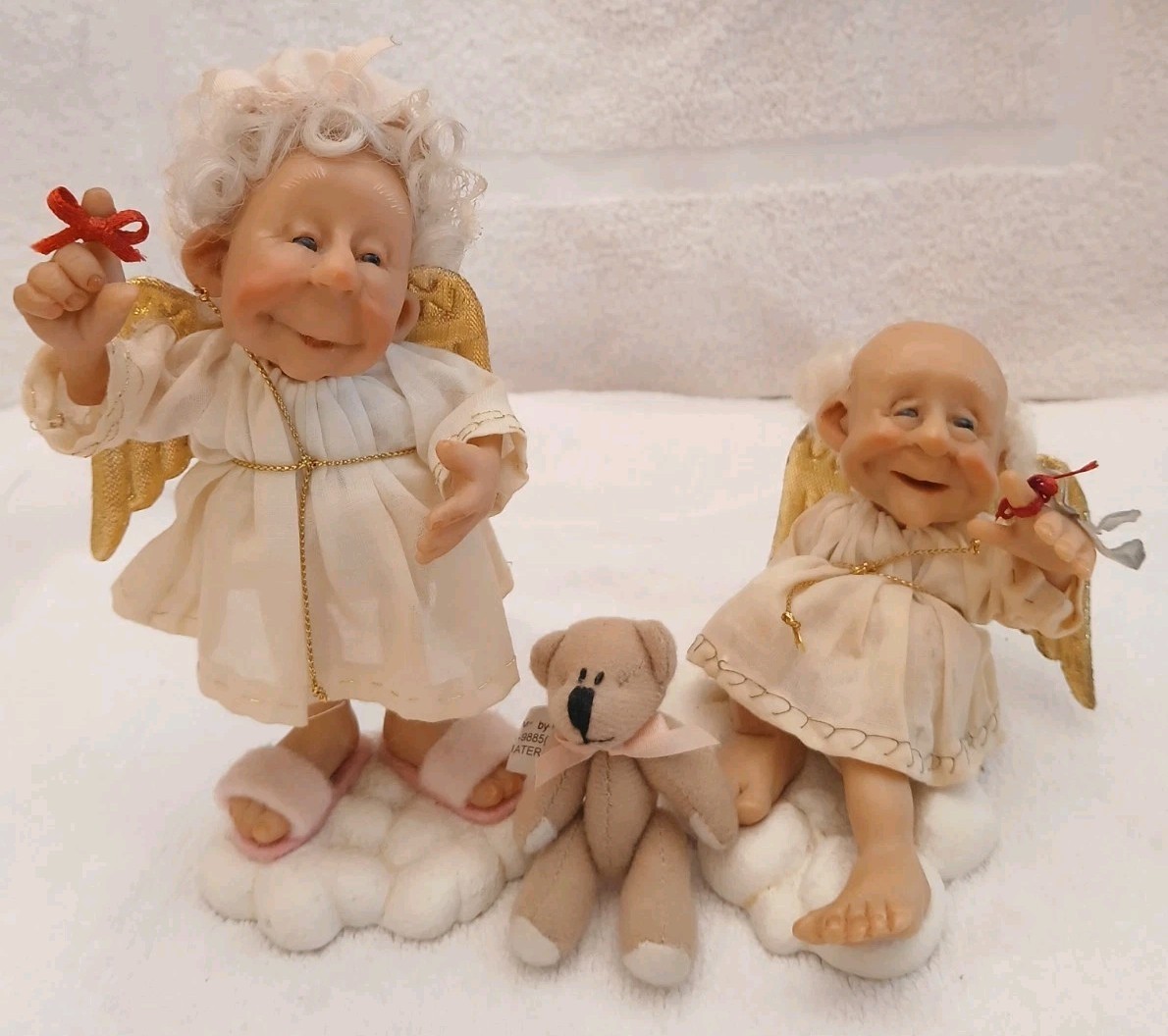 Vintage Reminder Angel\'s Old Man & Lady + Bear Goebell 3pc\'s