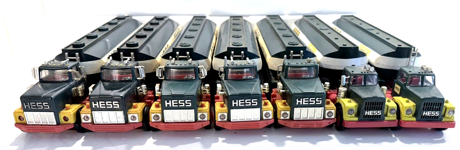 LOT OF (7) Vintage Hess Toy Tankers, 1968, 69, 72, 77, 84\'s