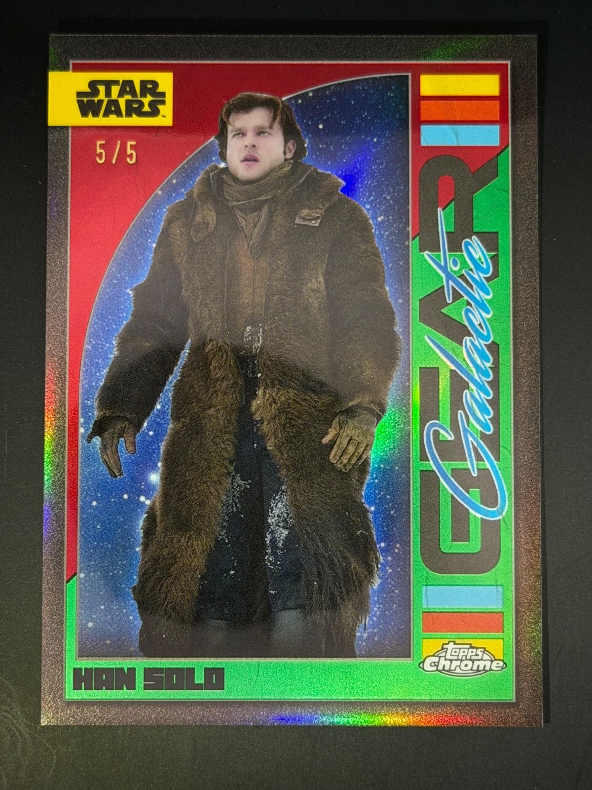 2024 Topps Star Wars Chrome Galactic Gear - Han Solo SSP OMEGA 5/5