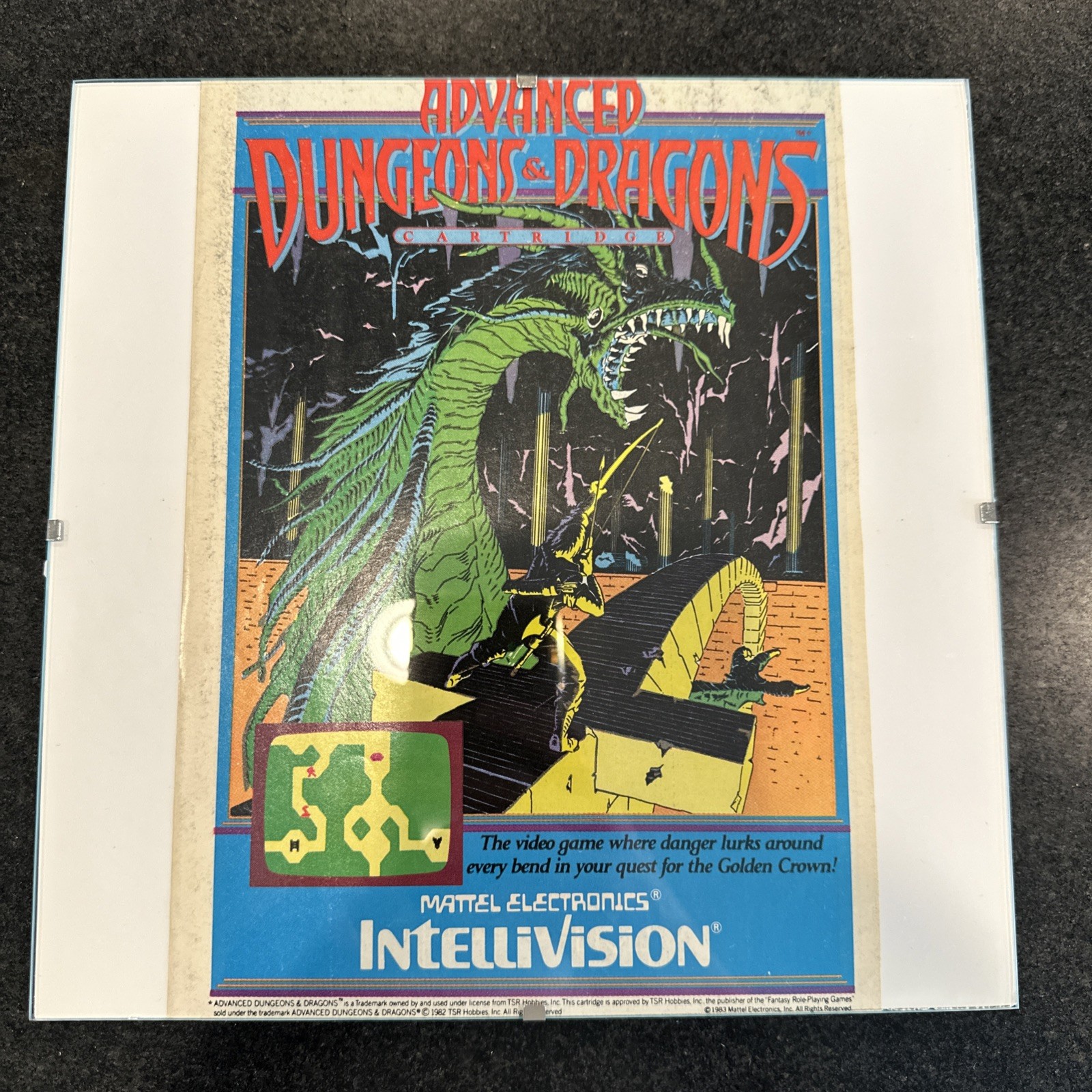Comic Book Wall Art Advanced Dungeons And Dragons Cartridge Mattel Electronics