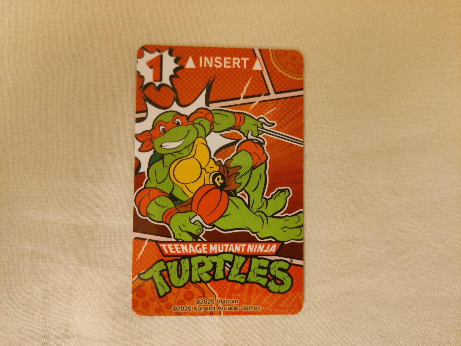 Konami Round1 Ninja Turtle TMNT Coin Pusher Card Arcade  -You choose