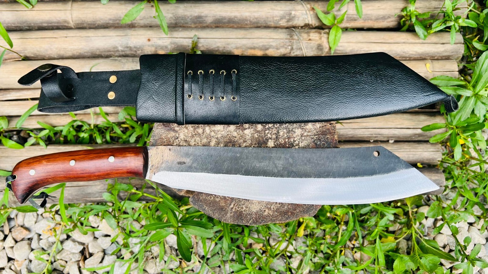 EGKH-12 inches Hand forged Thai Parang knife-Jungle Knife-Parang Machete 