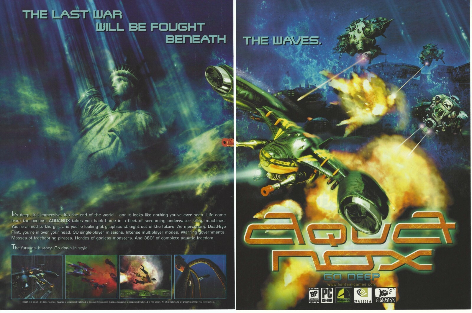 AquaNox Print Ad/Poster Art PC Small Box (B)