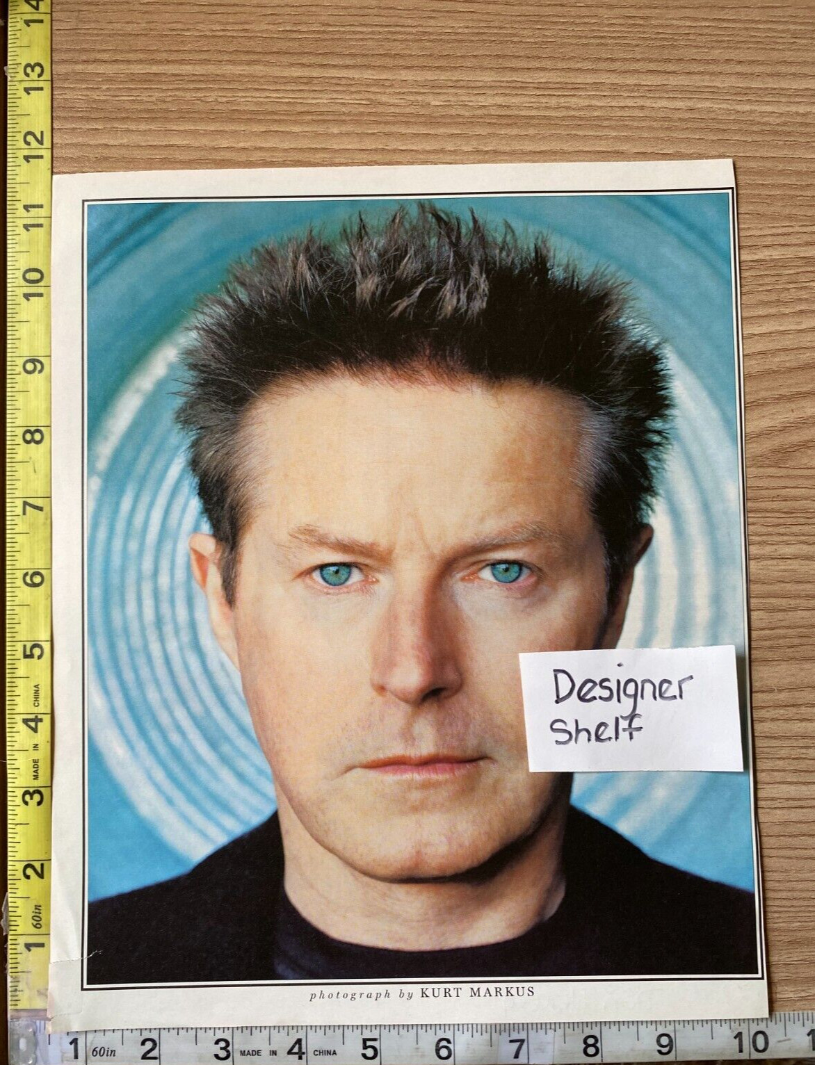 Don Henley 2000 Photograph Headshot In Black Shirt Scene