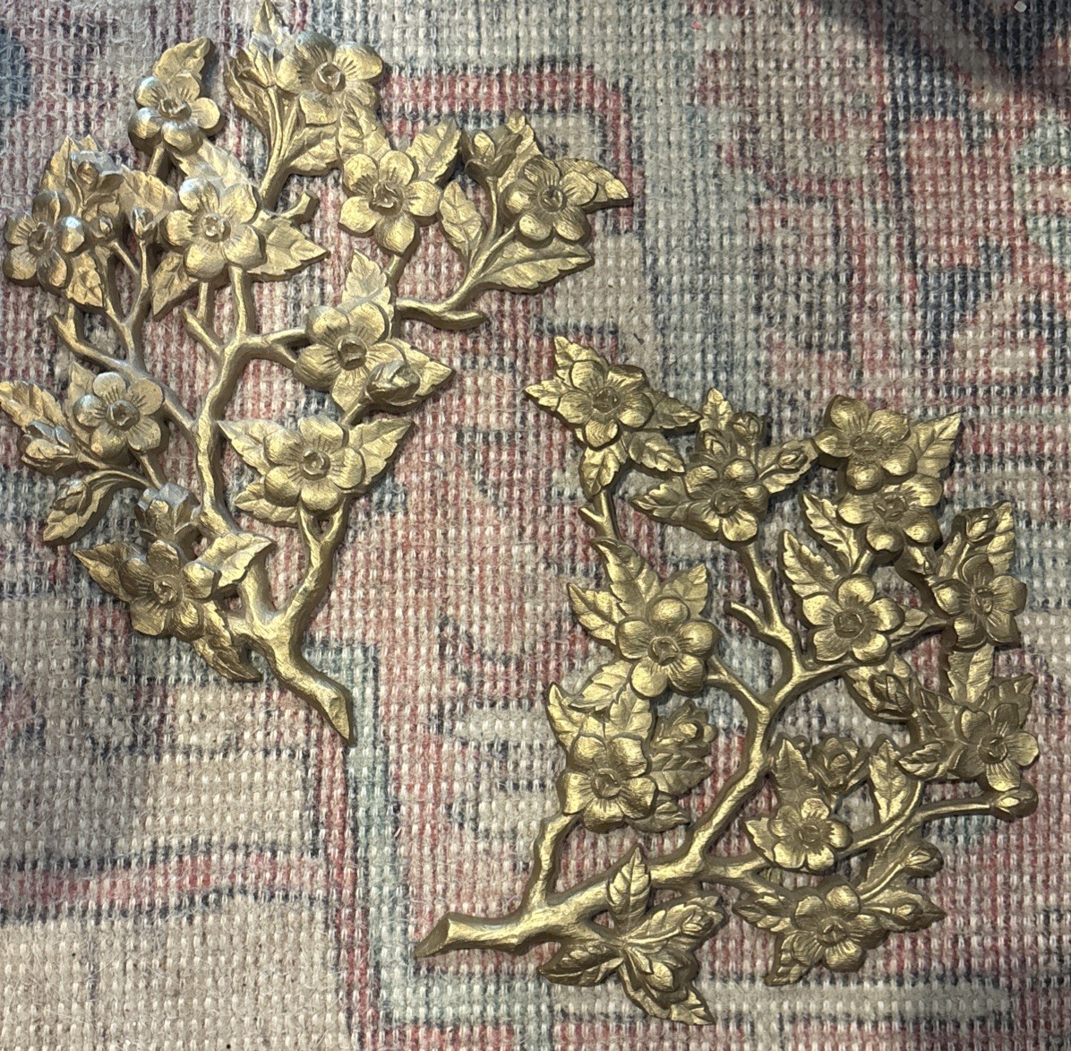 VTG MCM Burwood 2 Pc Wall Hangings Large 14
