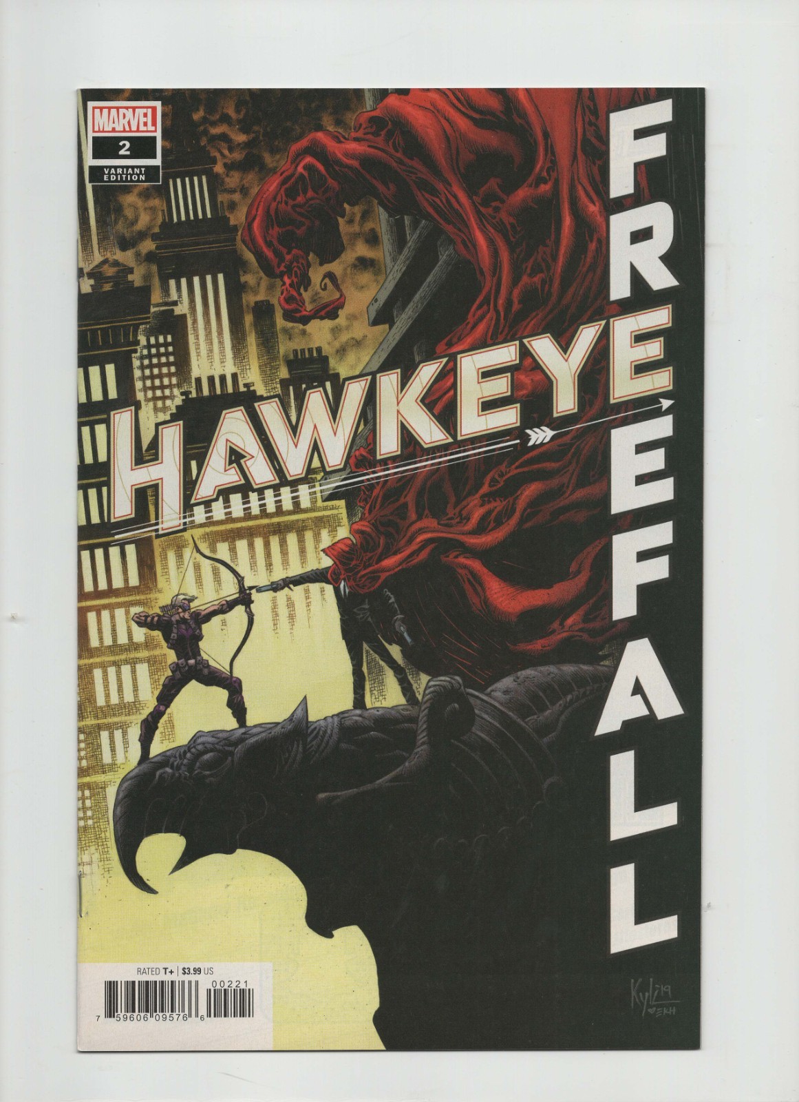 Hawkeye Freefall #2 1:25 Kyle Hotz Incentive Variant NM 2020