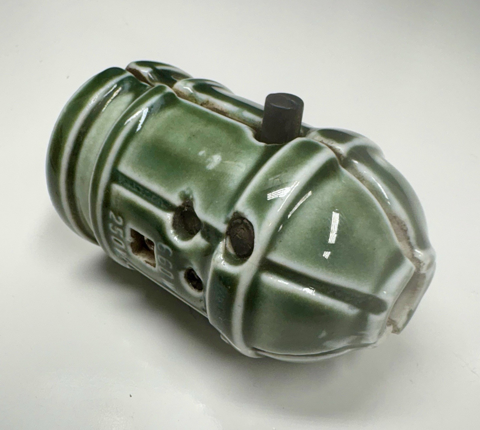 Antique 20s 30s GREEN Cutler Hammer Porcelain Push Light Switch Working Vintage