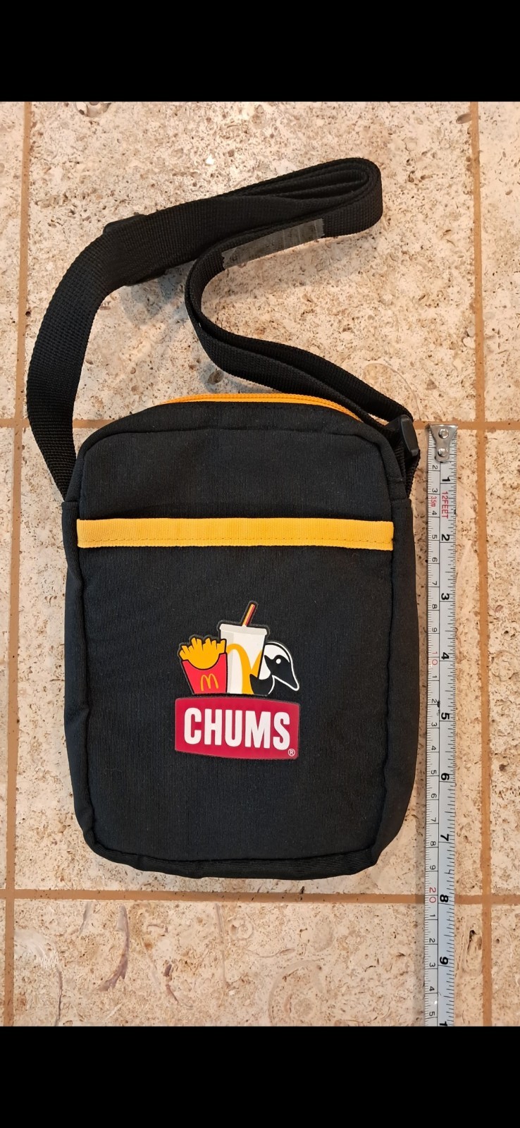 Chums x McDonald's Japan 2023 Black Crossbody Bag