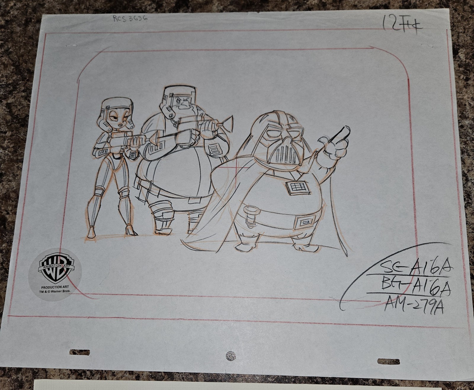  Animaniacs Original Production Drawing Star Warners Stormtroopers Hello Nurse