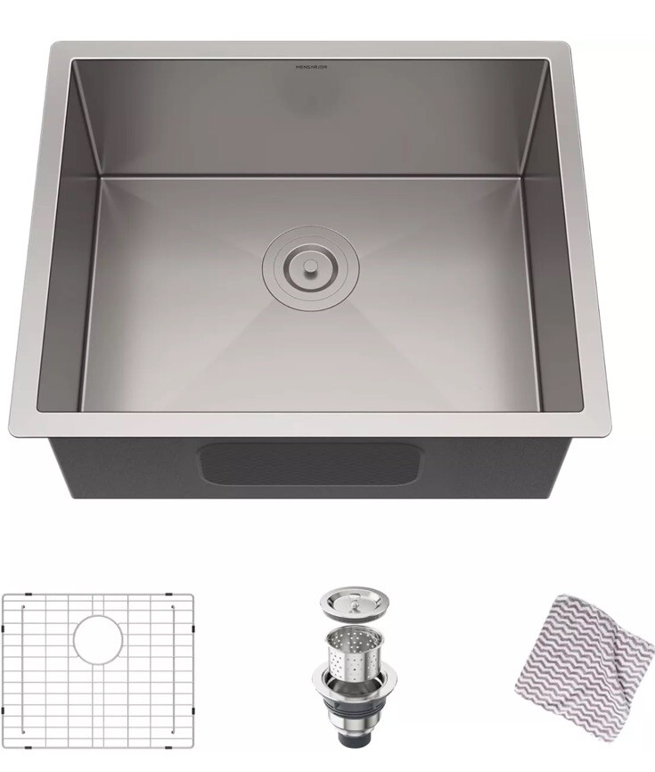 MENSARJOR Kitchen Sink, 22 x 18 inch 22 X 18 X 9 Inch