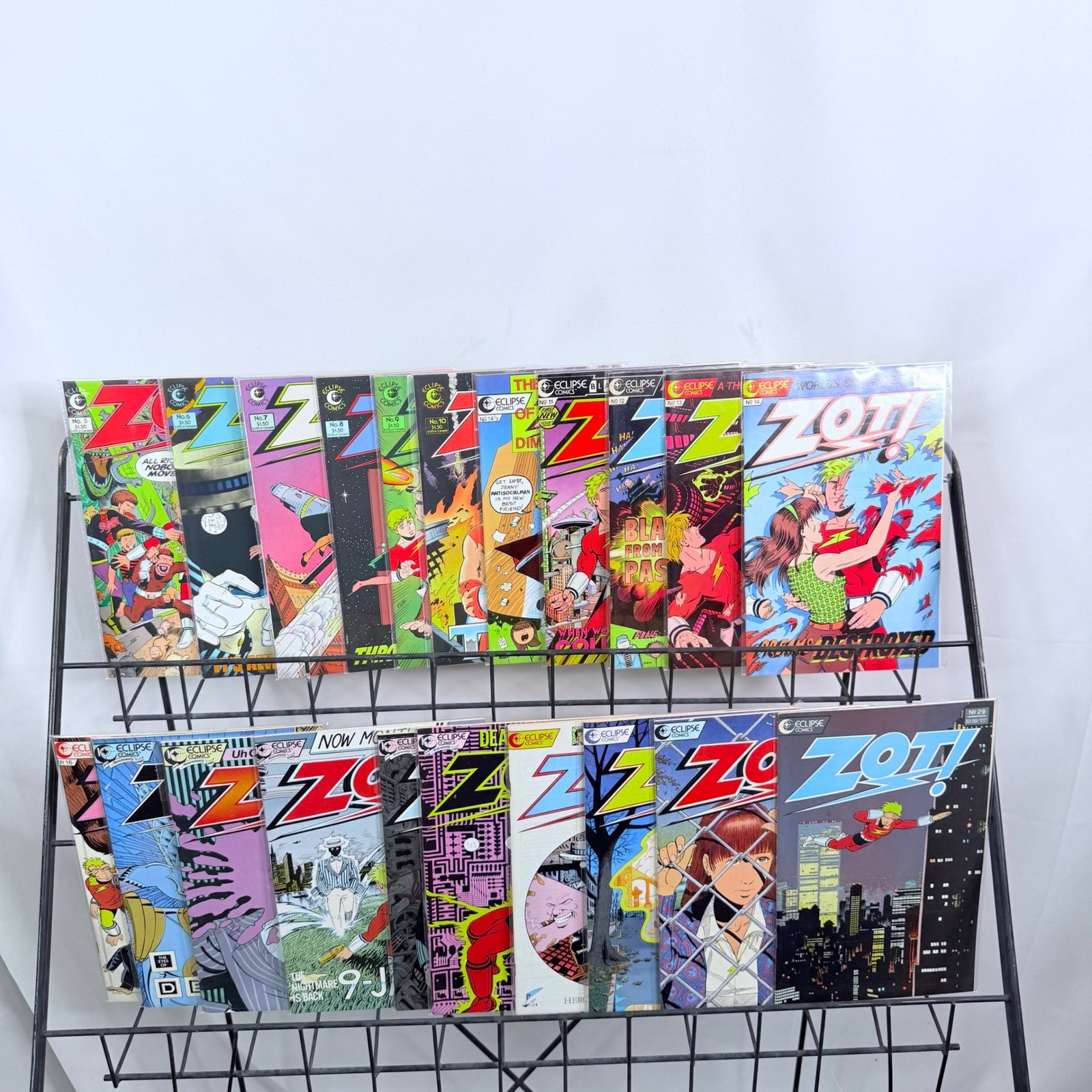 Zot 5-14 14 1/2 16-17 22-29 Lot Scott McCloud Eclipse Comics Copper Age