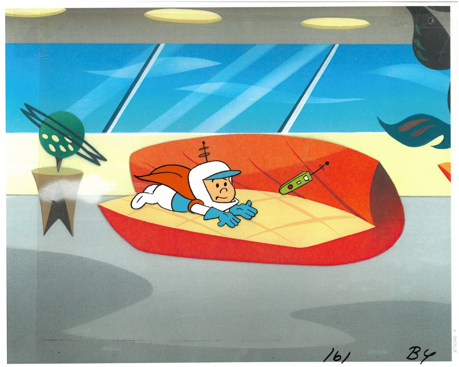 Jetsons - Original 1980\'s  Production Cel /Drawing-Elroy - Hana-Barbera Seal