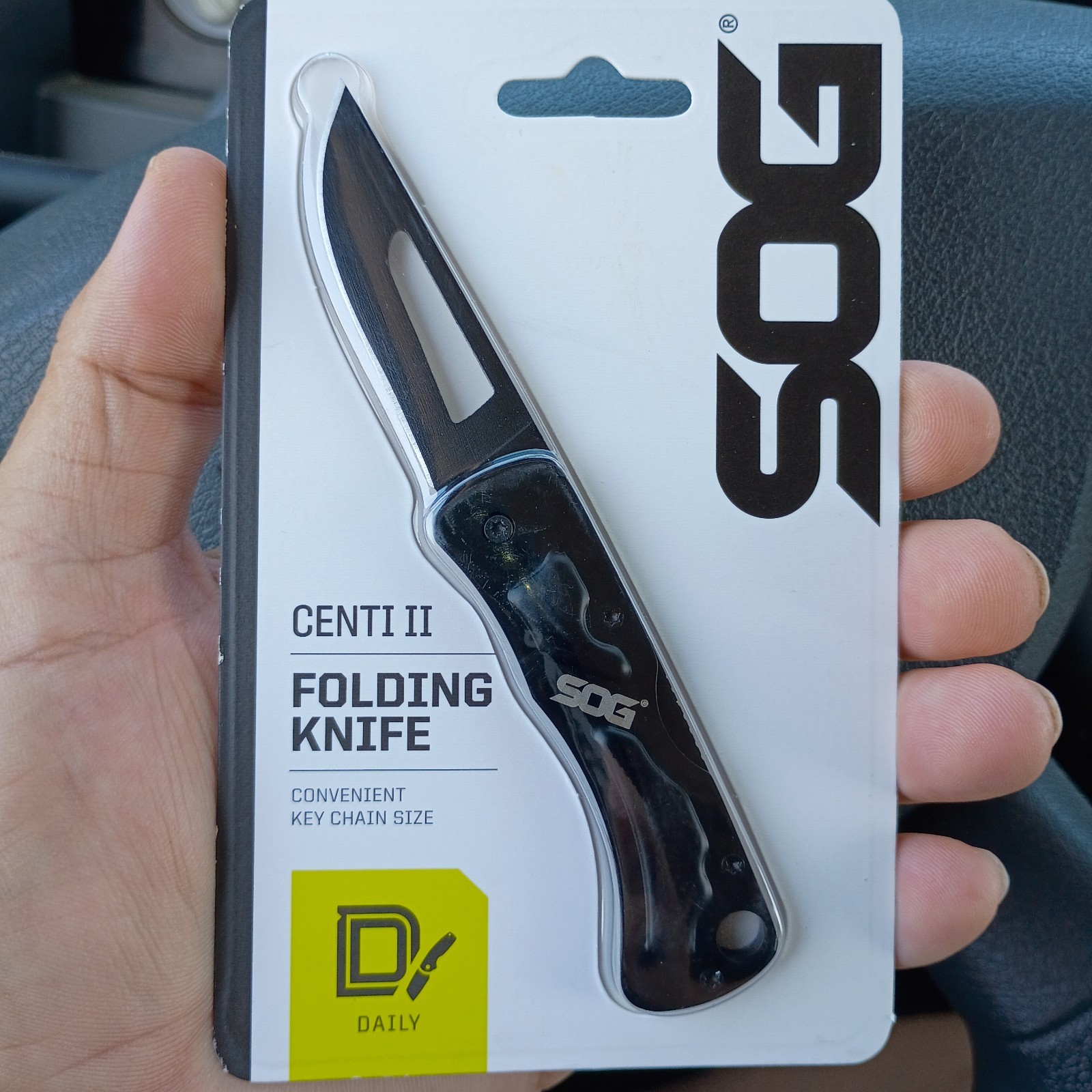 SOG Centi II Folding Knife Keychain Size, 2.1\