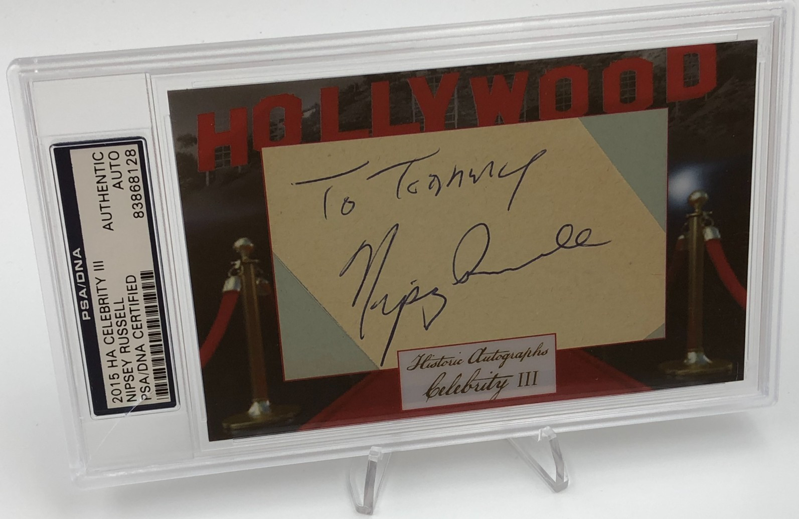 NIPSY RUSSELL PSA AUTO Historic Autographs Signed card TV GAME SHOWS THE WIZ ***