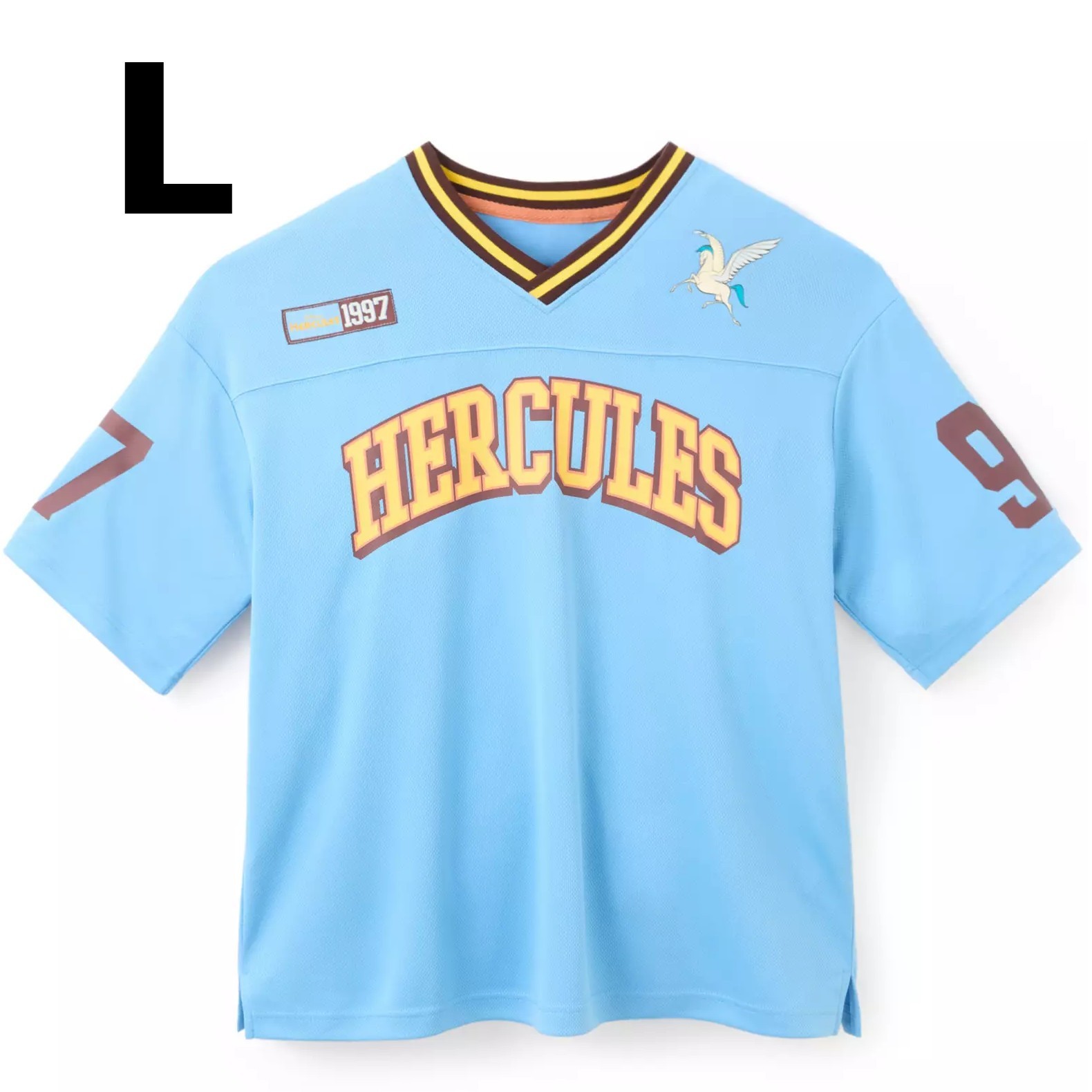 Disney Parks Hercules Football Jersey Men LARGE