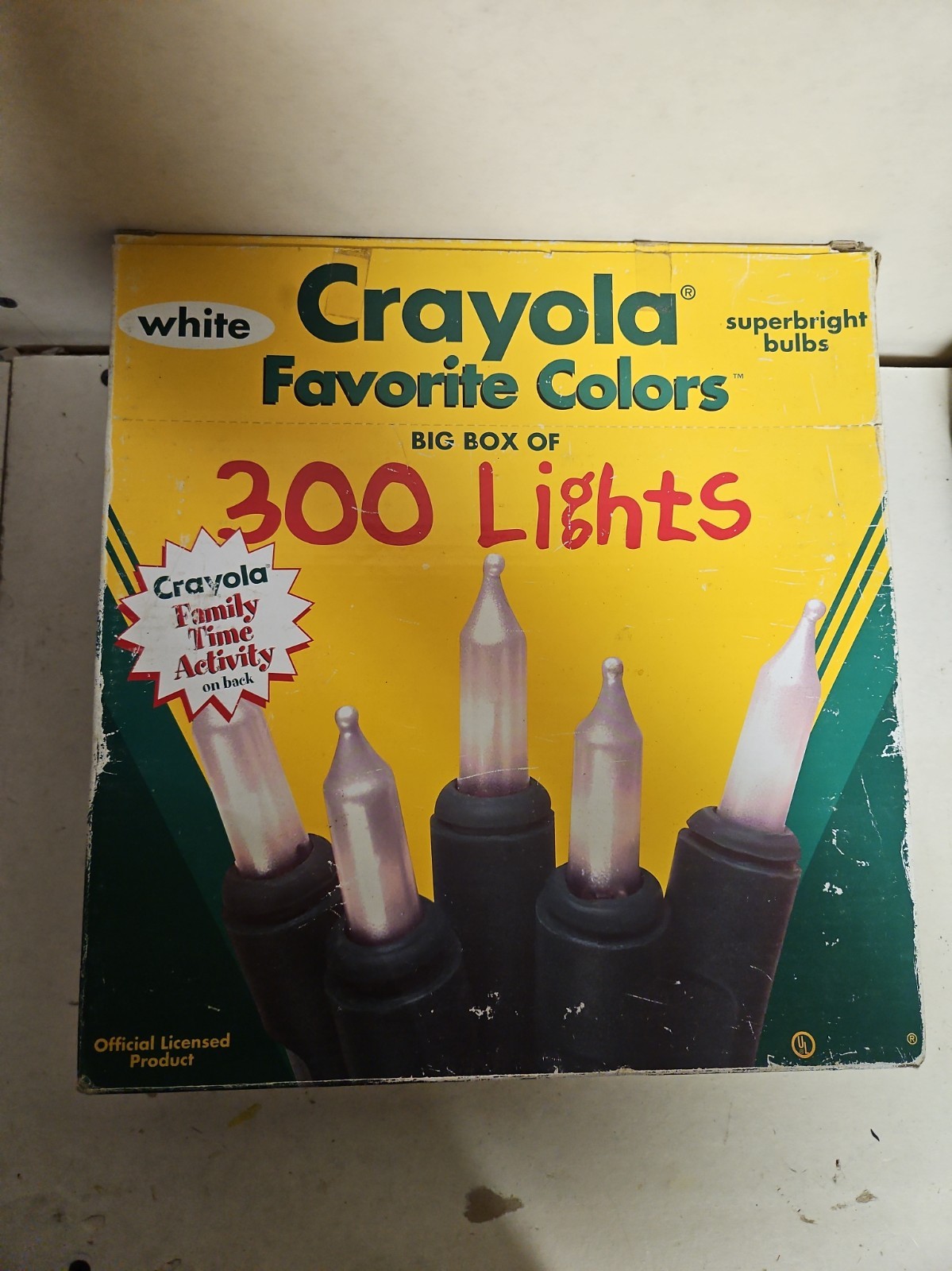 Crayola Favorite Colors Big Box Of 300 Christmas Lights Multi Color 1996 New