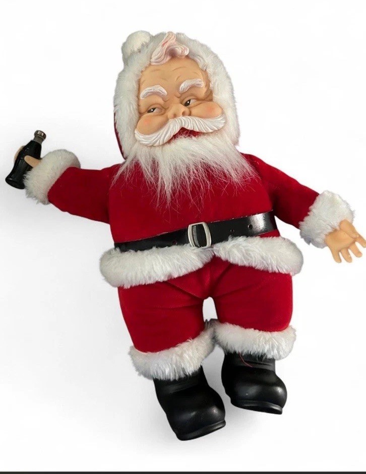 VTG Coca-Cola Rich’s Dakin Santa 1988 Christmas Plush Stuffed Toy 15in