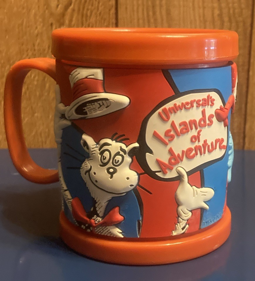 Universal\'s Islands of Adventure Dr Seuss 3D Mug.  Thing 1 “CALEB”