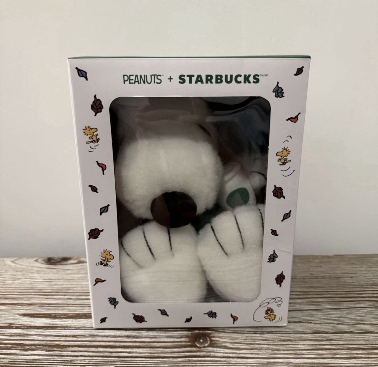 IN HAND NIB Starbucks Peanuts Snoopy Barista Plush w/ Green Apron 2026 Cute