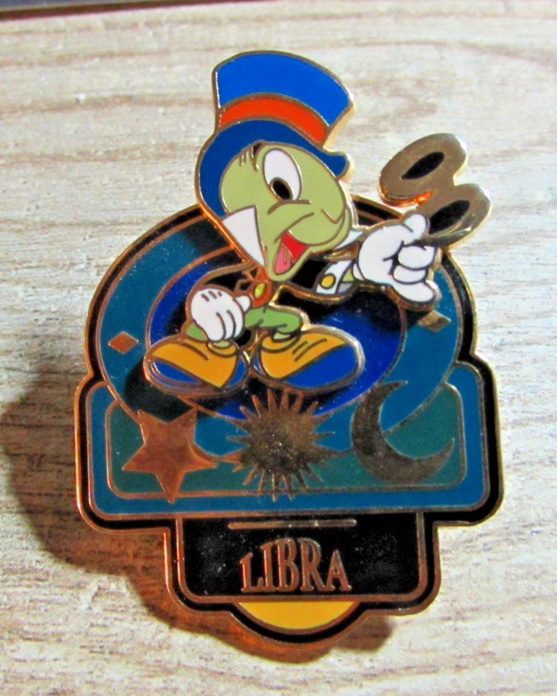 2002 JIMINY CRICKET LIBRA ZODIAC HOROSCOPE LIBRA TRADING PIN