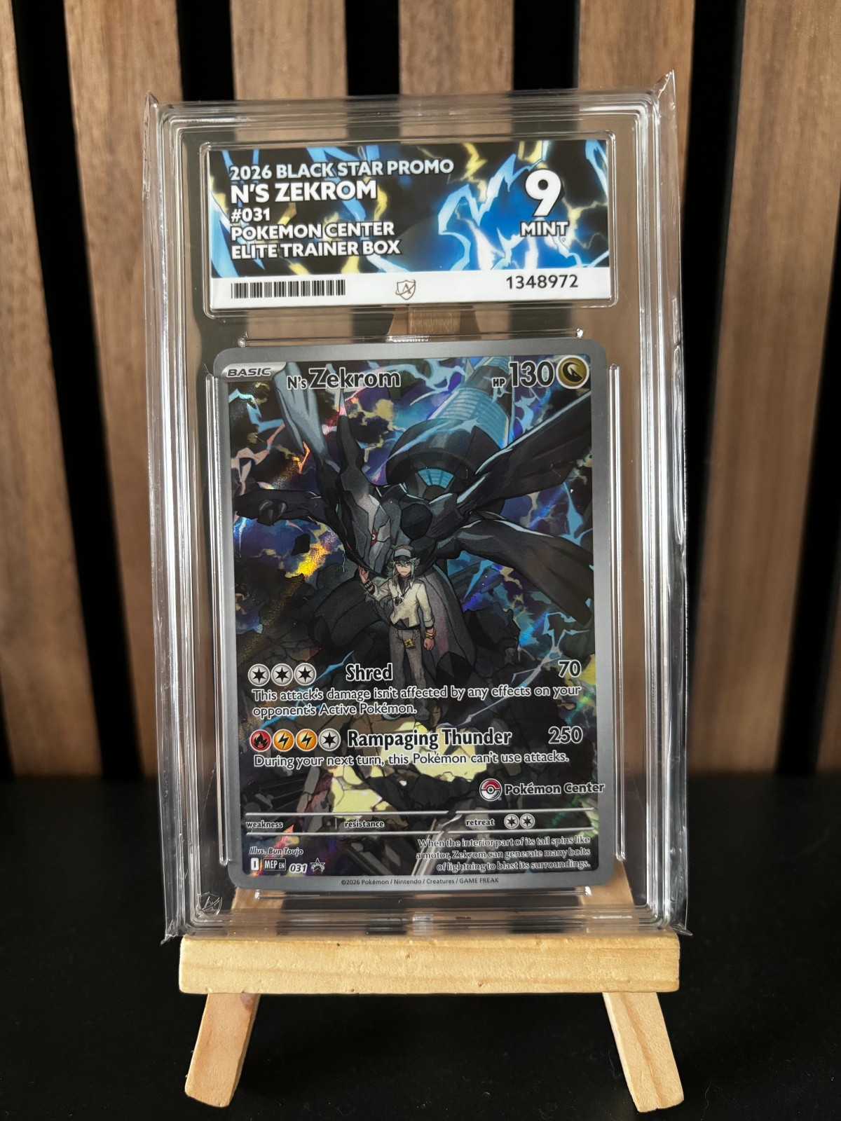 N's Zekrom 031 Black Star Promo Pokemon Center ACE 9 2026 Ascended Heroes