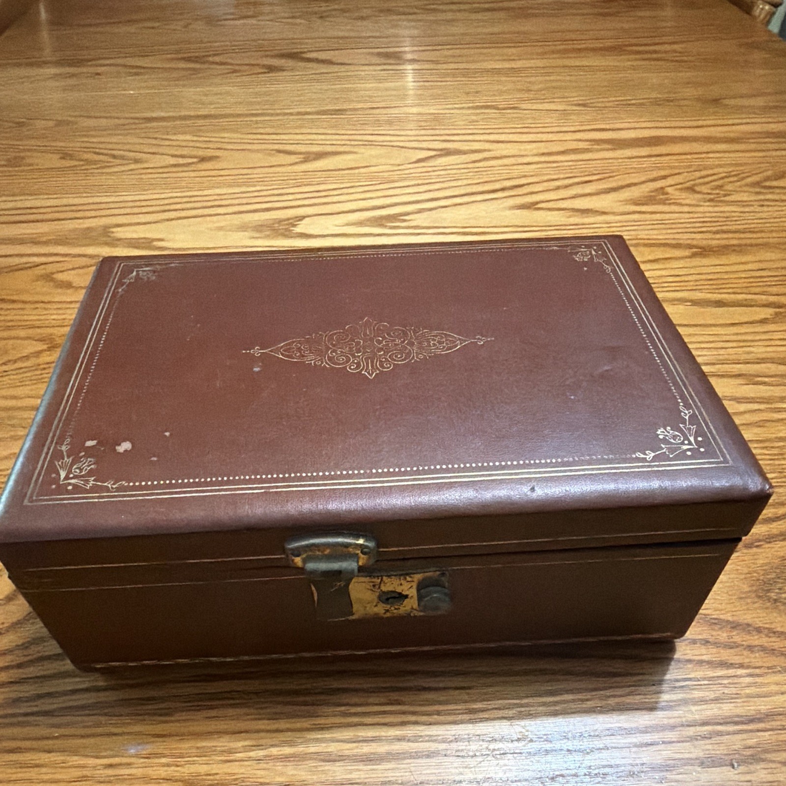Antique Thorens Swiss Musical Jewelry Box –“Anniversary Song” (c. 1920s–30’s)