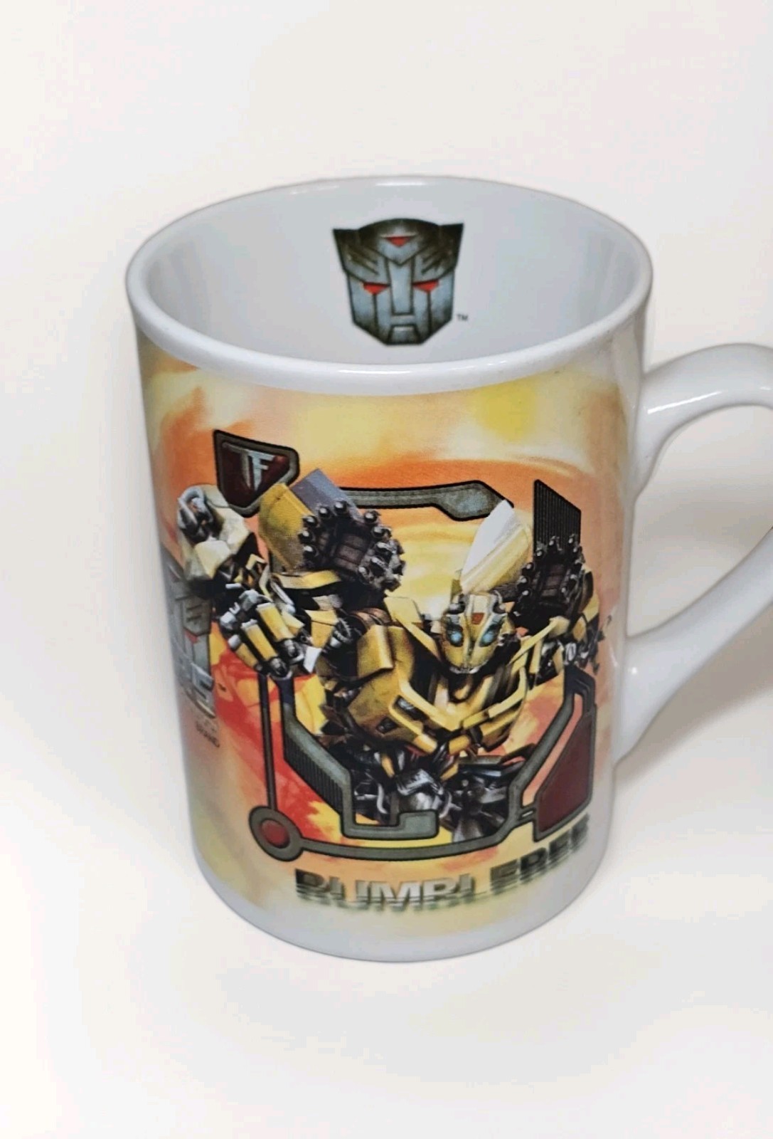 Vintage 2009 Transformers Revenge of the Fallen Bumblebee Coffee Mug Hasbro 