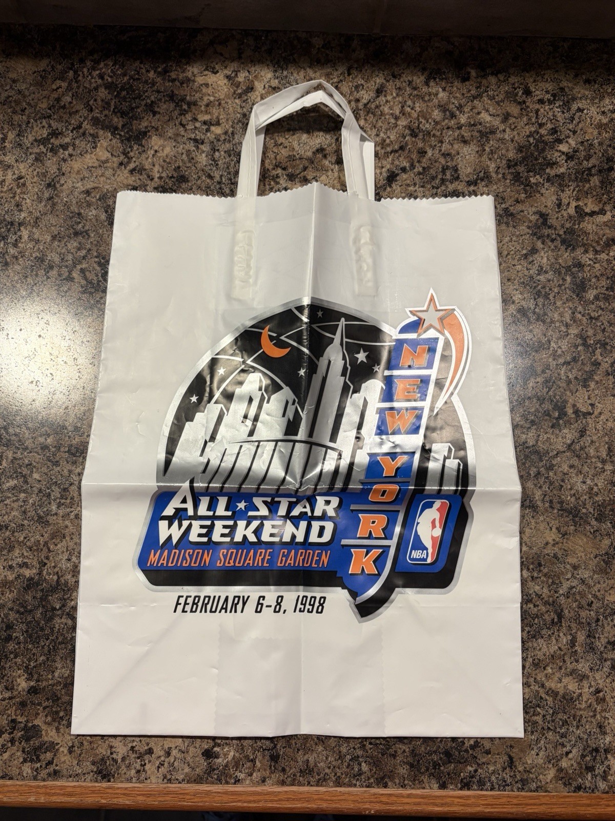 1998 NBA Basketball All Star Game Merch Bag.  Jordan, Kobe.  New York Knicks