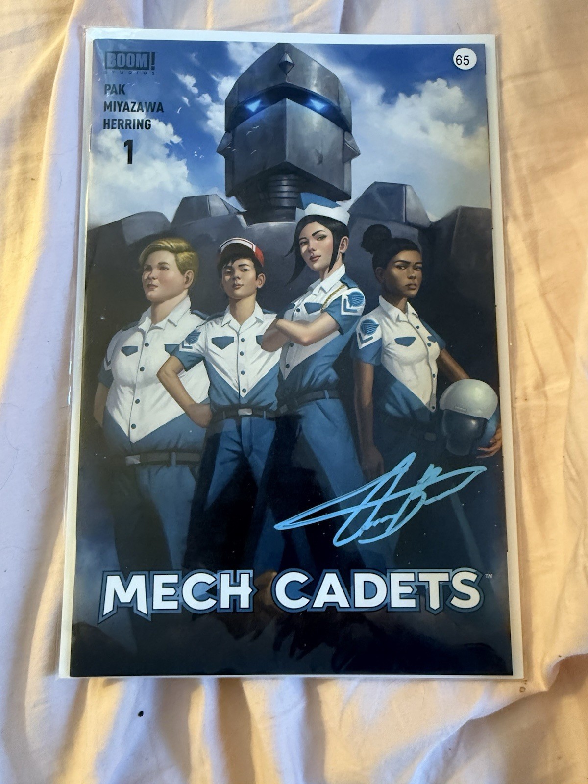 Mech Cadets #1 BOOM Studios special variant cover by Aaron Bartling and signed