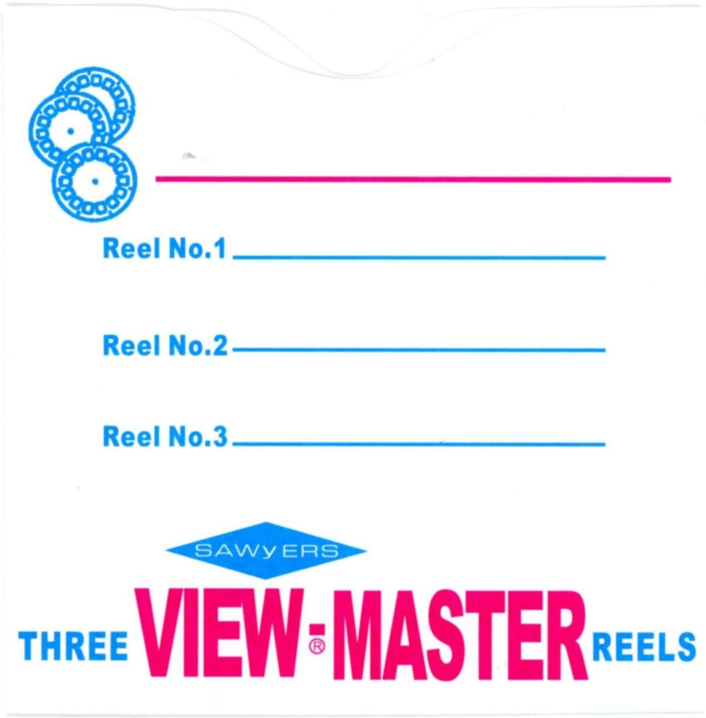  3 Reel Sleeves - View-Master Packets - Sawyer's - Packs of 25- NEW