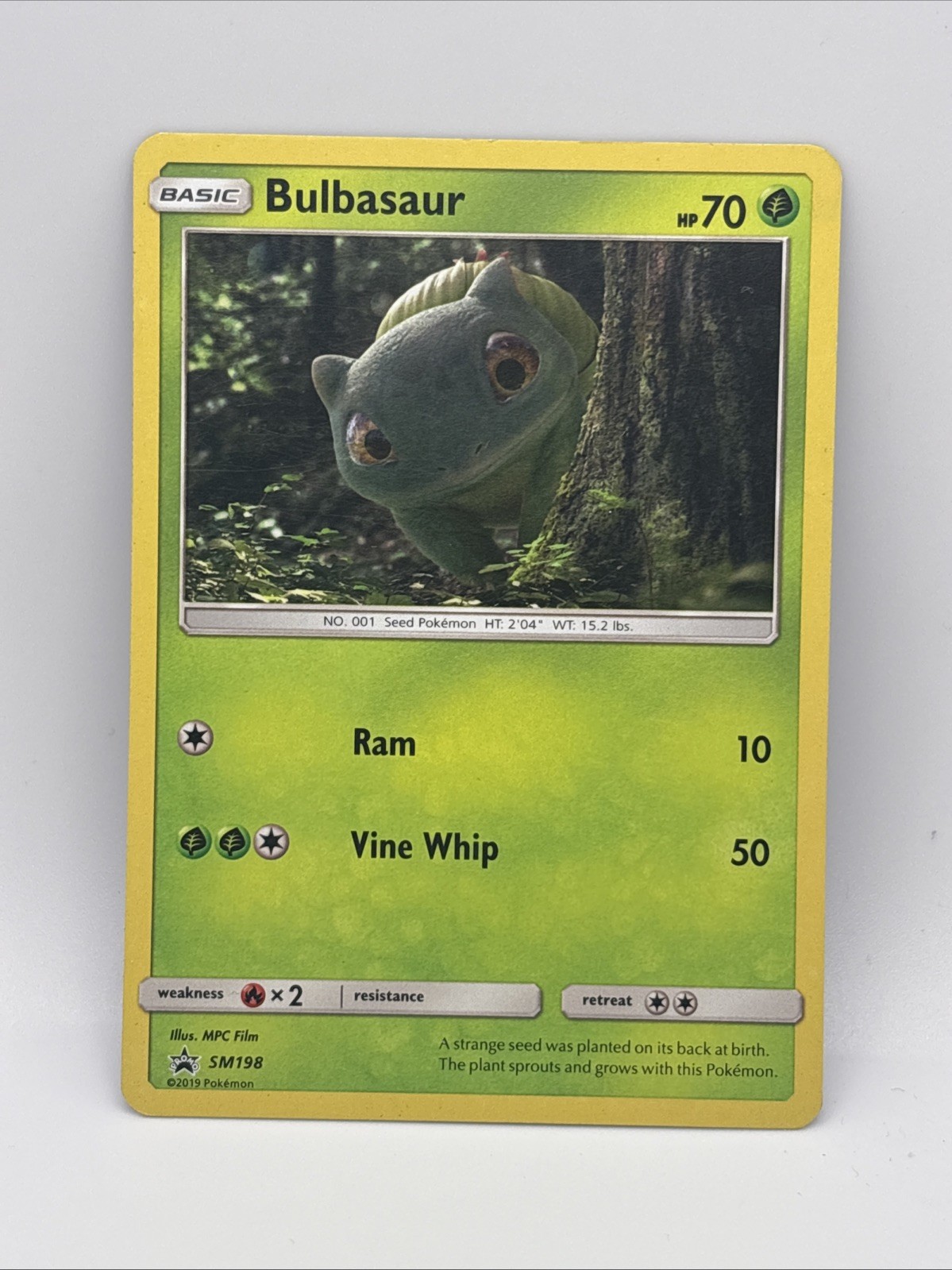 Bulbasaur SM198 Cosmos Holo Black Star Promo Pokemon HP