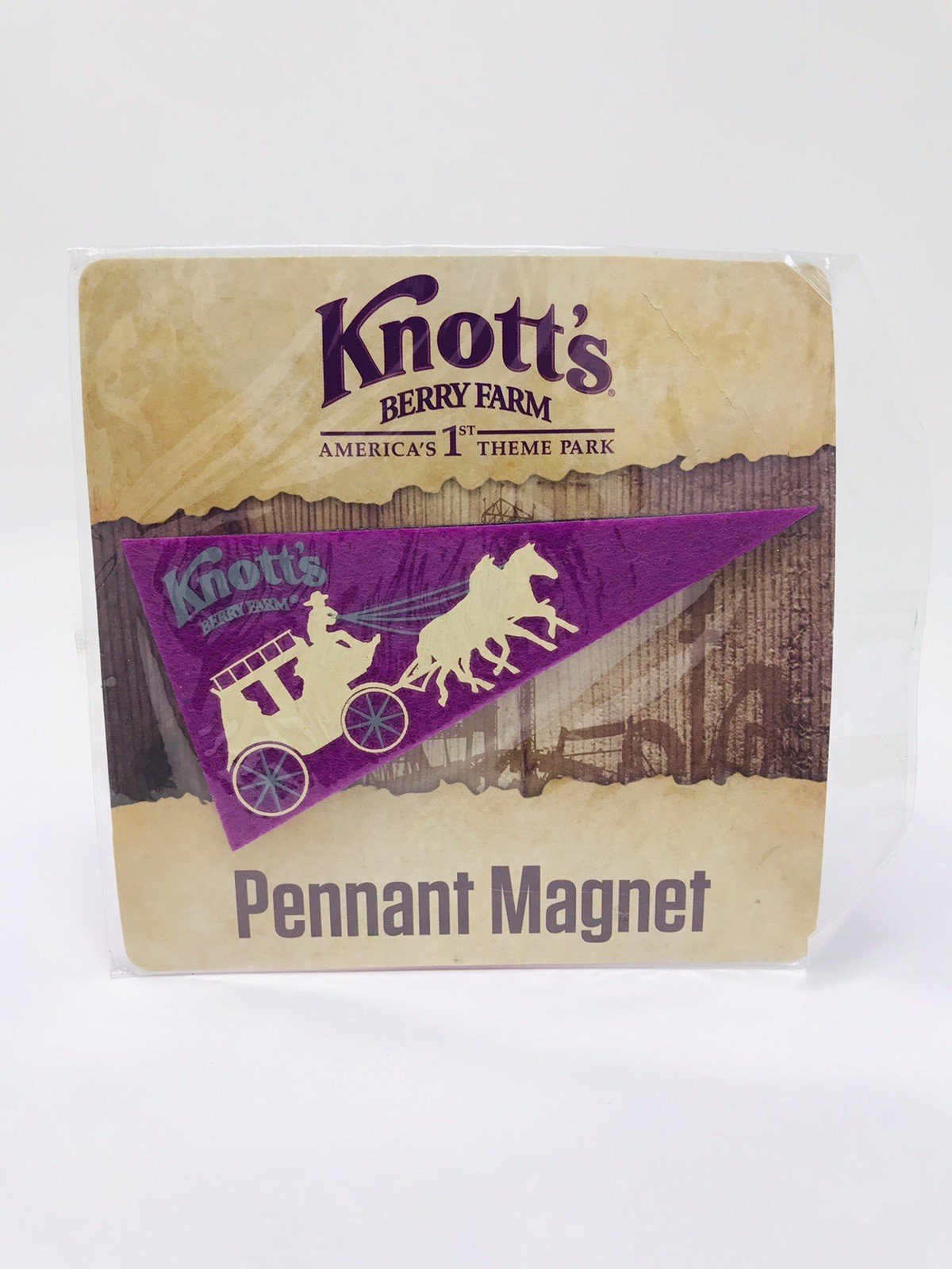 Knott's Berry Farm Pennant stagecoach Magnet