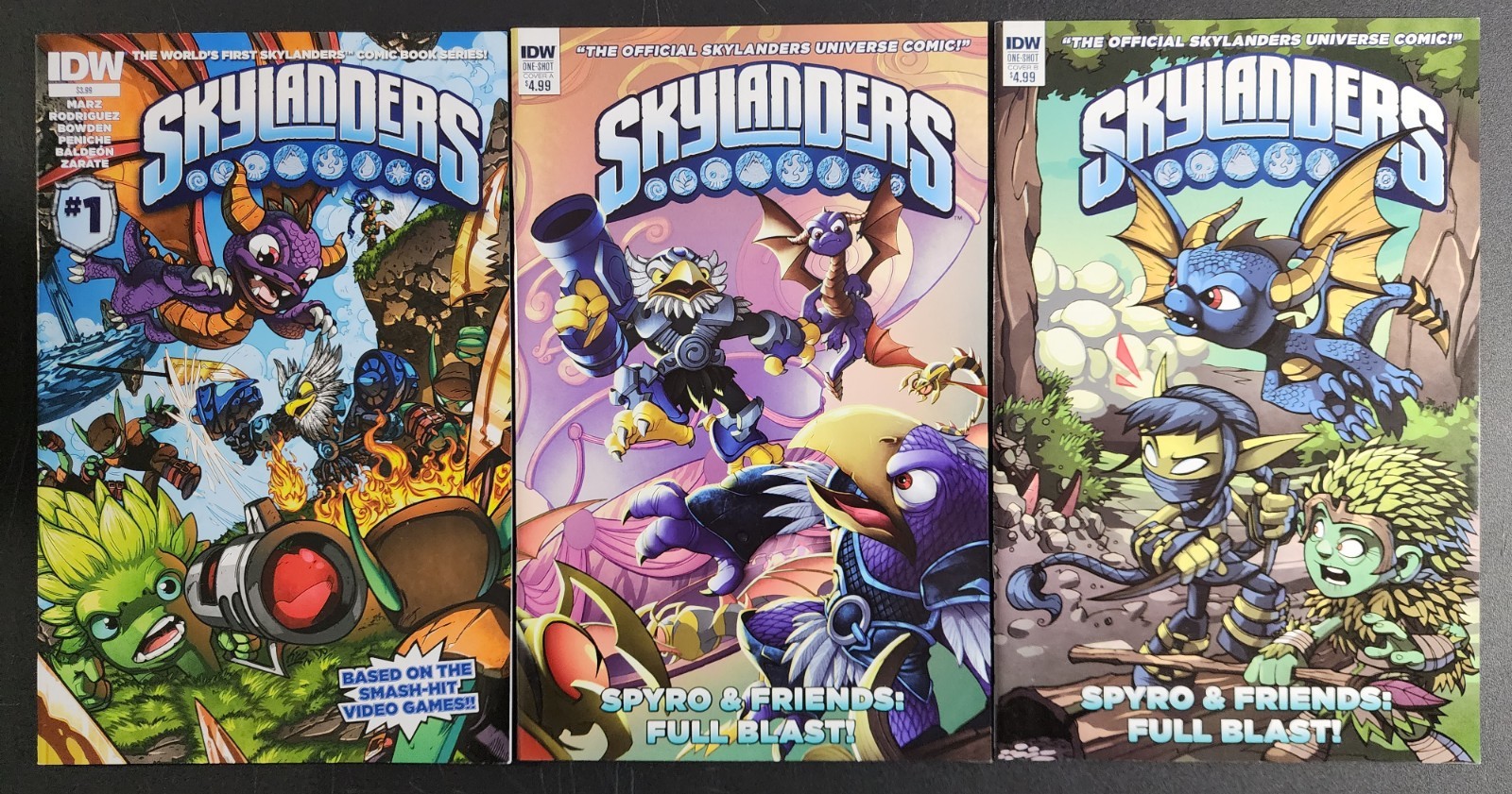 Skylanders #1 & Spyro & Friends Full Blast  NM  IDW One-Shot 2017  Covers A & B