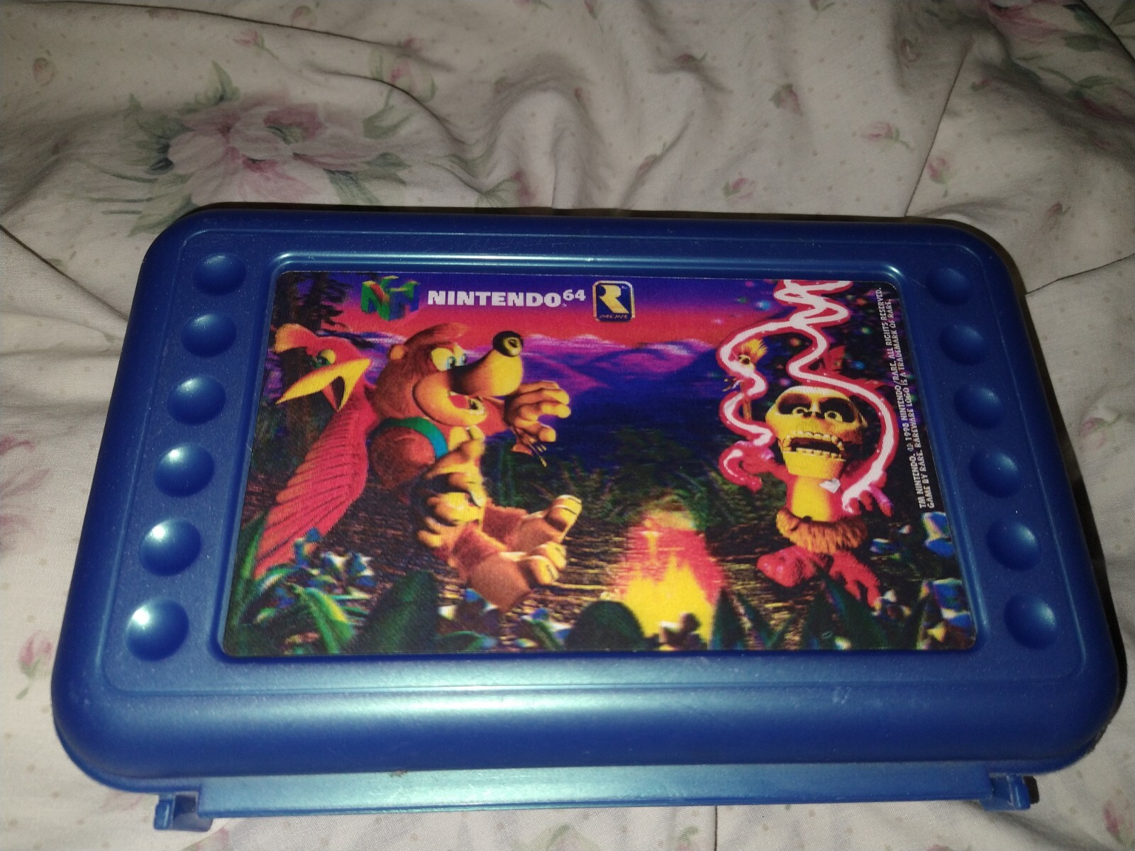 vintage 1998 Nintendo rare  banjo kazzoie pencil case HTF EUC 