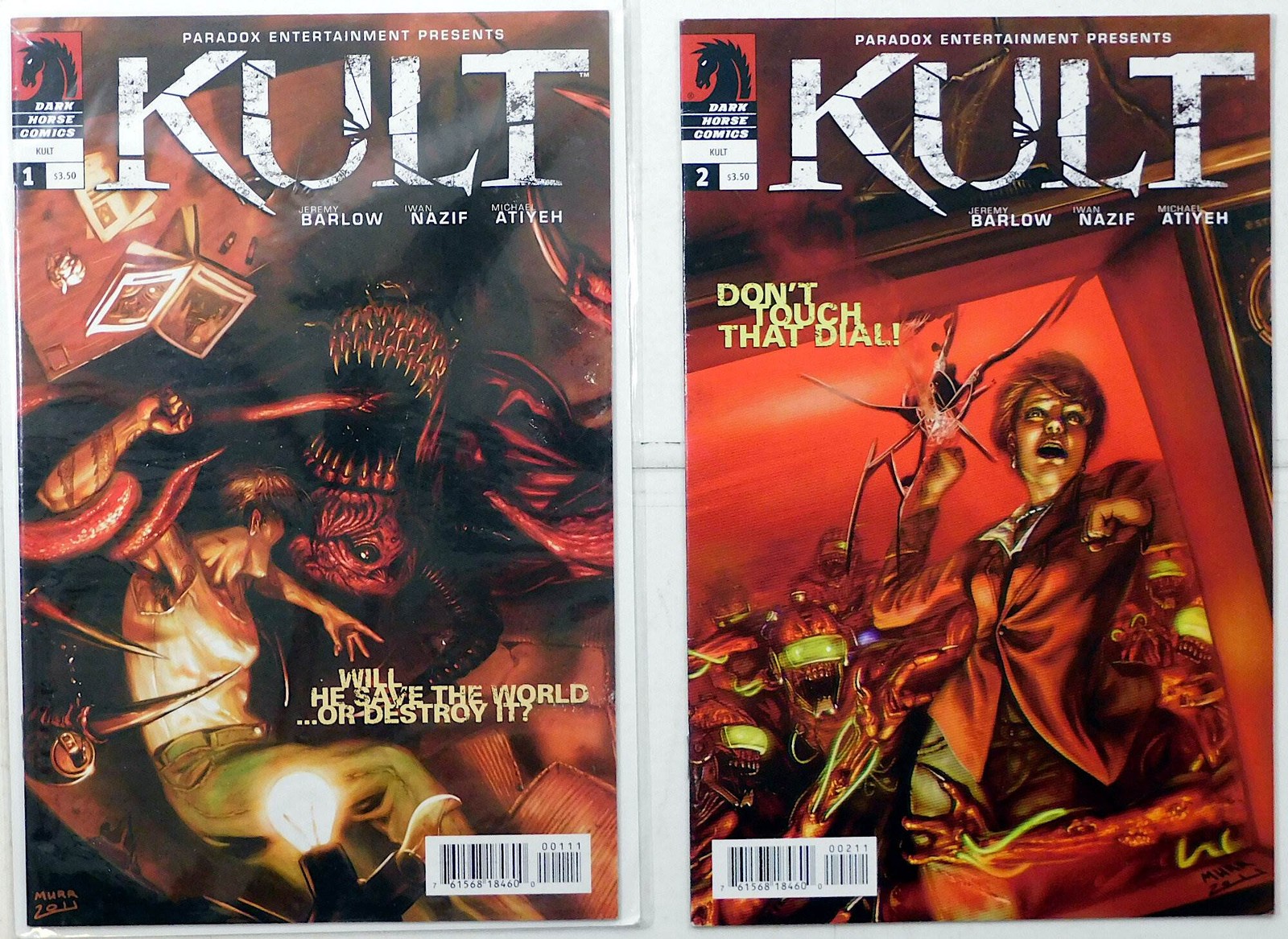 Kult Lot of 2 #1, 2 (2011) Dark Horse Comics 1st Print Comic Books