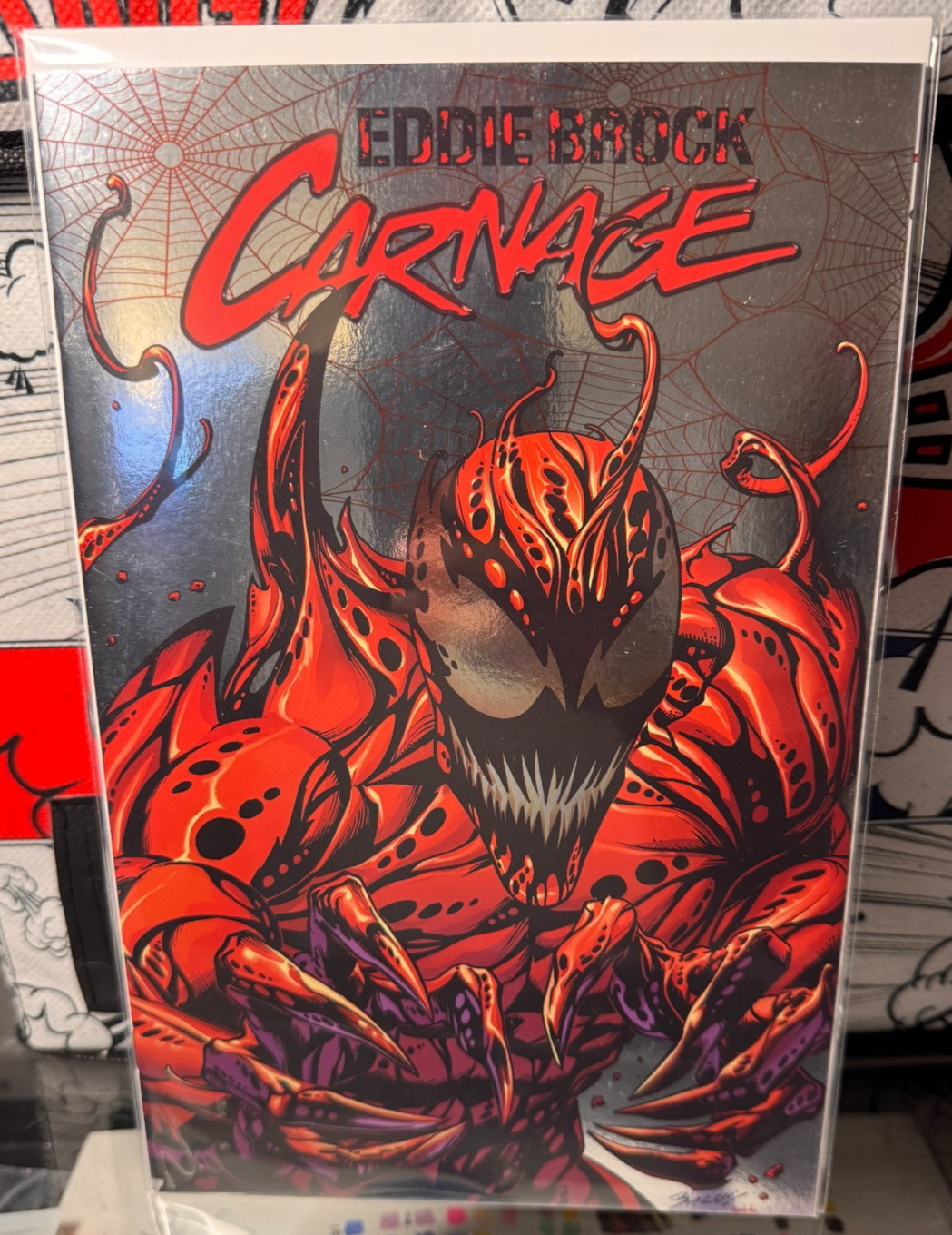 Eddie Brock: Carnage #1 Mark Bagley Foil Cover