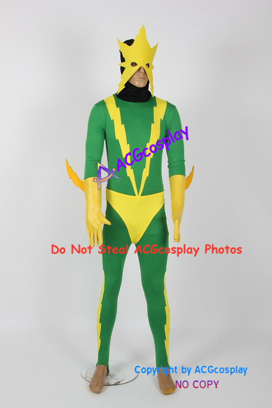 Electro Cosplay Costume marvel cosplay incl gloves prop socks and prop made mask