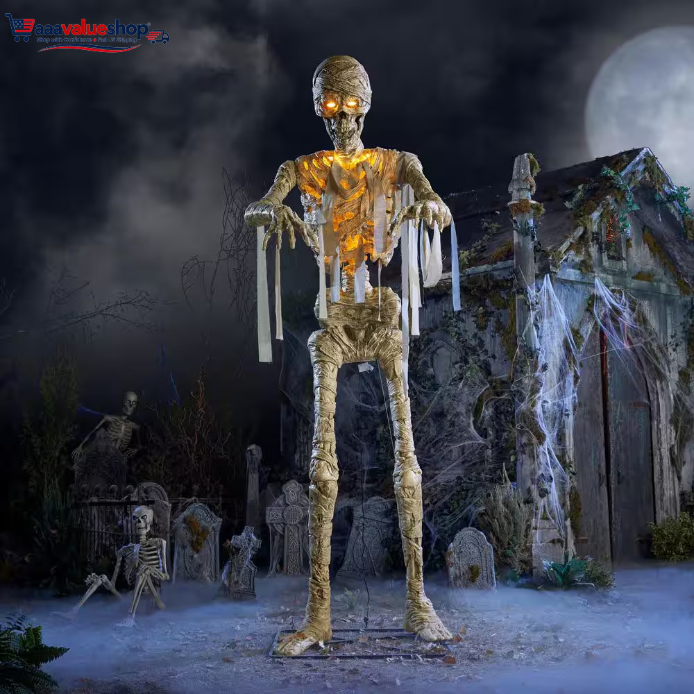 11 FT Grave & Bones Giant-Sized LED Mummy