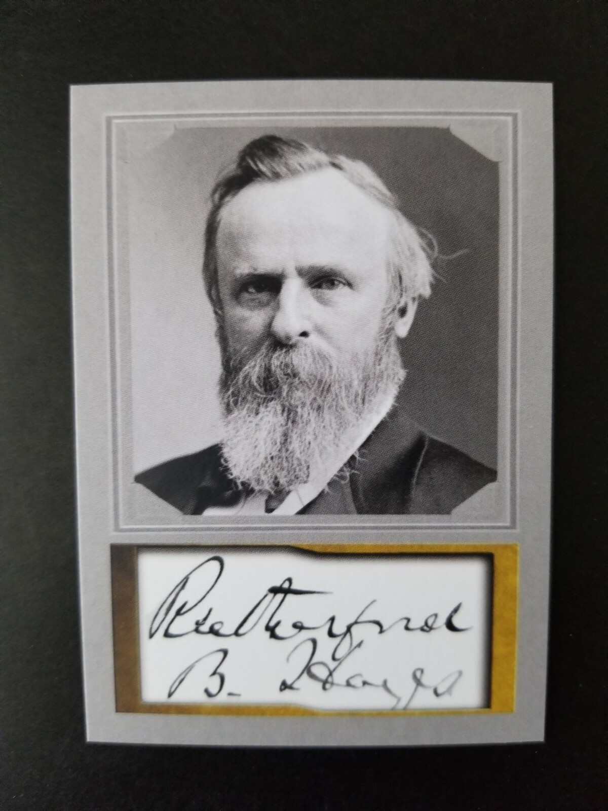 PRESIDENT RUTHERFORD B HAYES - COLLECTIBLE ACEO AUTOGRAPH CARD - MINT CONDITION