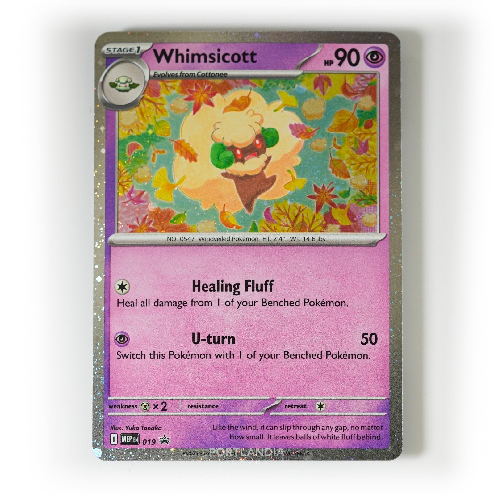 Pokemon - Whimsicott - Cosmos Holo - MEP019 - Black Star Promo Card