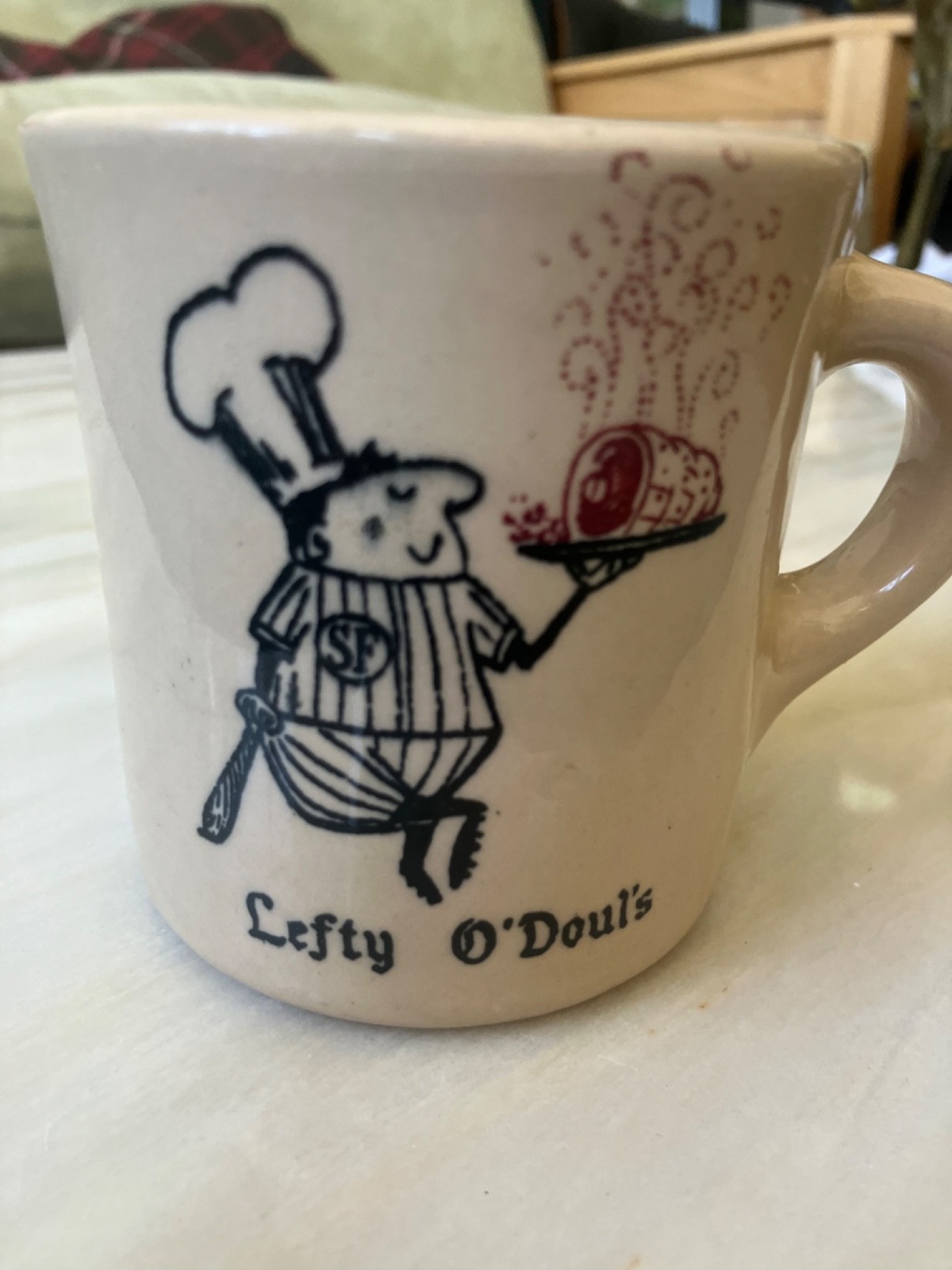 VINTAGE LEFTY O’DOULS San Francisco Restaurant Ware baseball Giants coffee mug