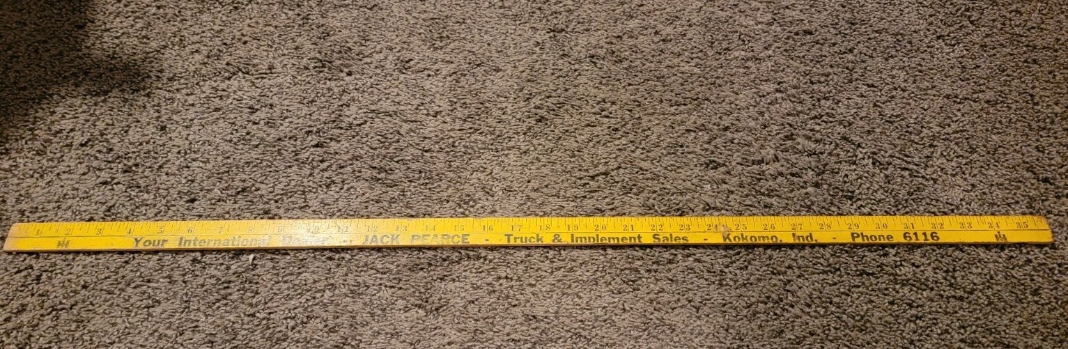 International Harvester New Holland Yardstick Kokomo Indiana Jack Pierce 