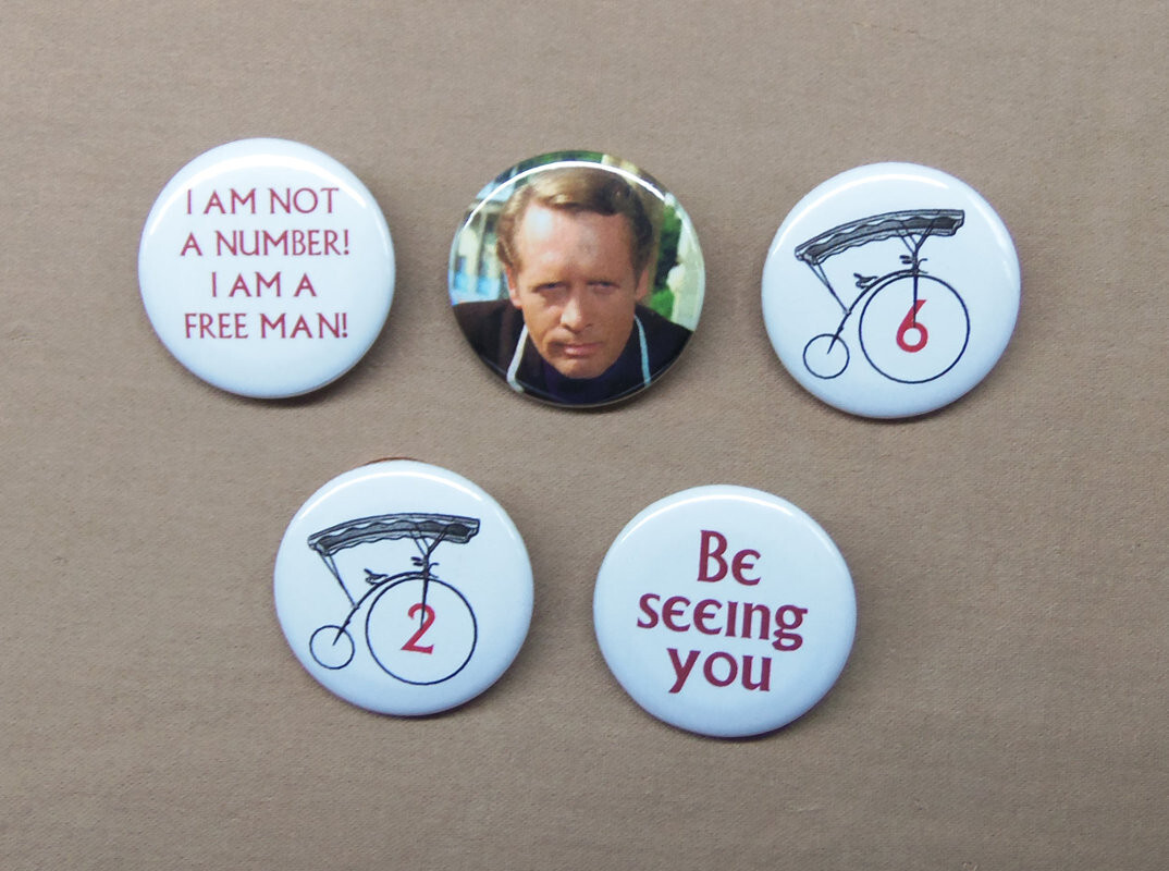 The Prisoner 5 Button Set 1.25