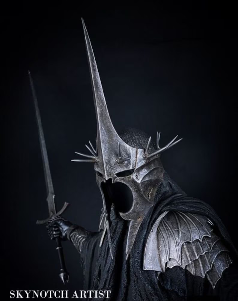 Lord of the rings The Witch King of Angmar Cosplay Costume Dark Nazgul Full Suit
