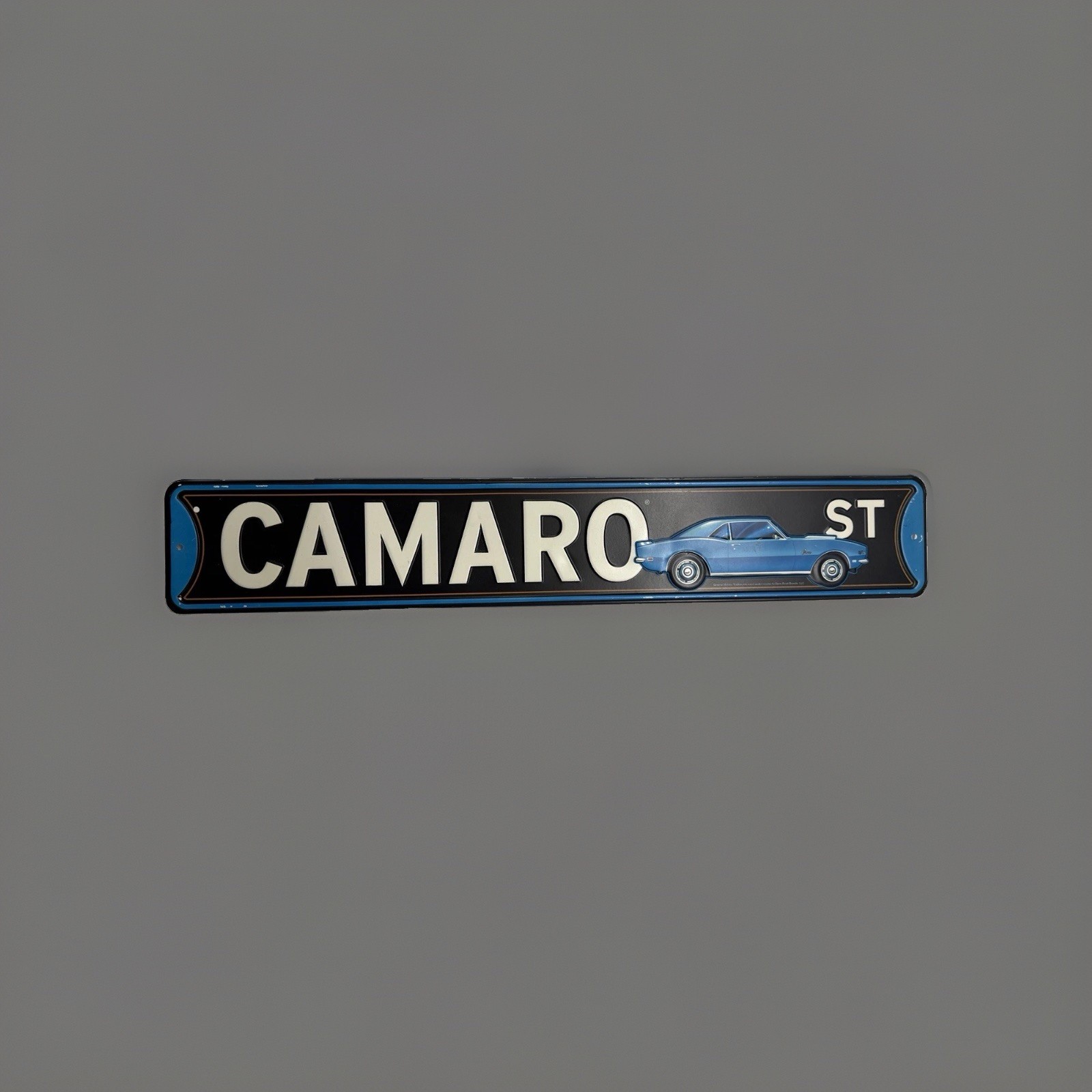 1969 Chevrolet Camaro GM Licensed Metal Sign 21 Inch Chevy Garage Decor