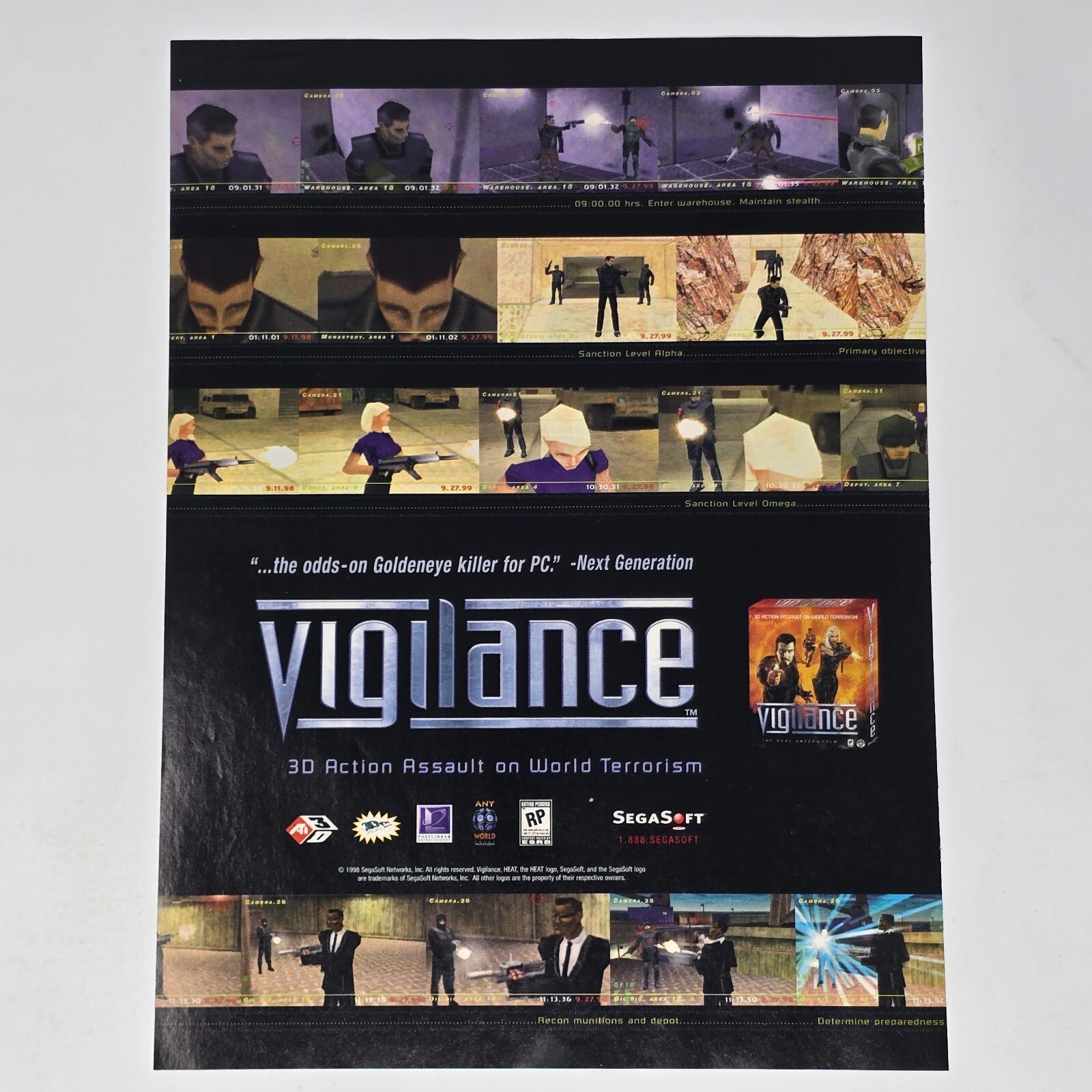 Vigilance PC Odds-on Print Ad/Poster Promo Art