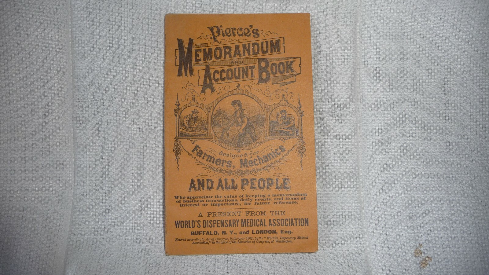 #411/9 vtg Ephemera 1903 Adv BOOKLER Dr  Pierce~s SALVE Booklet  Buffalo NY 