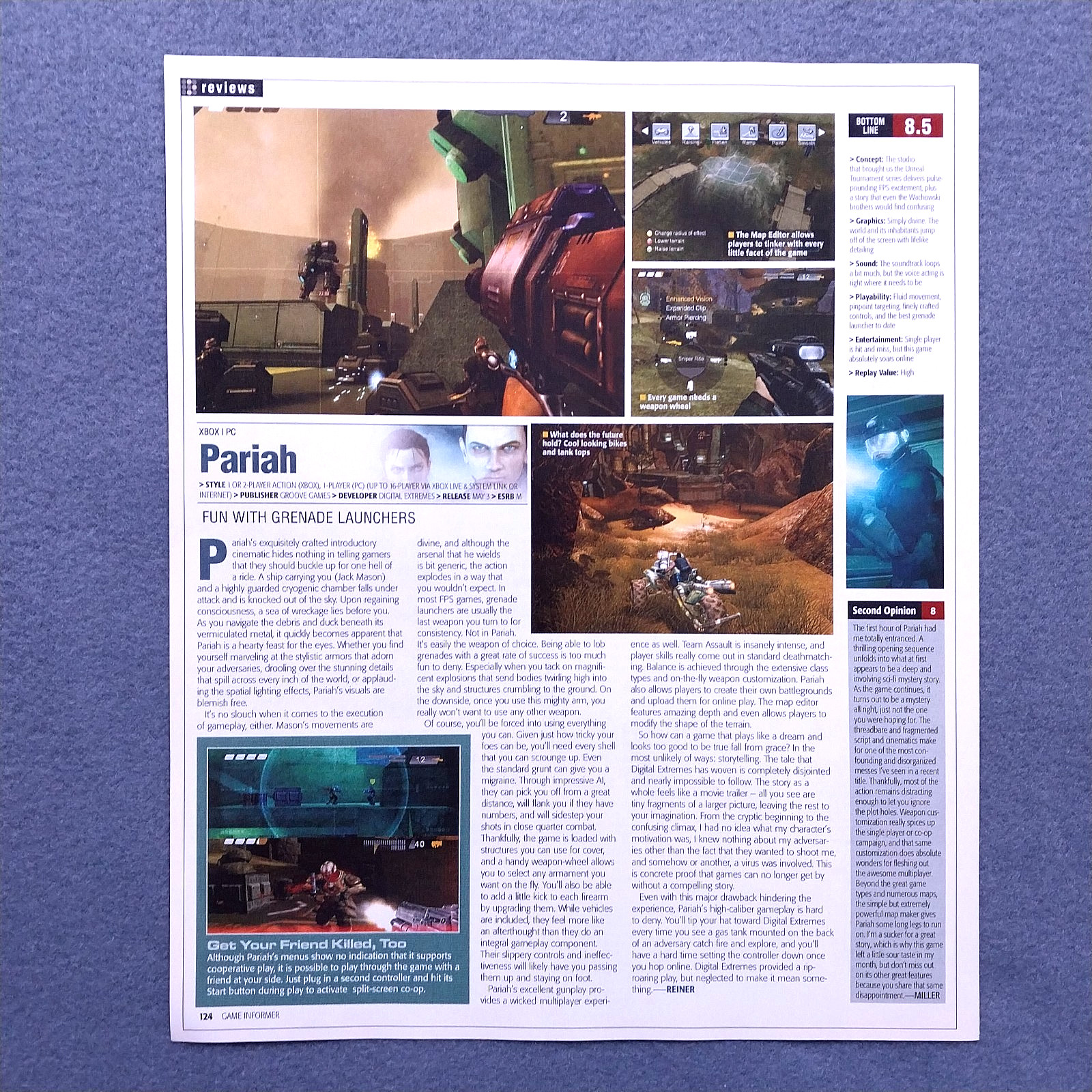 2005 Pariah Game Review Vintage Magazine Article Print Page